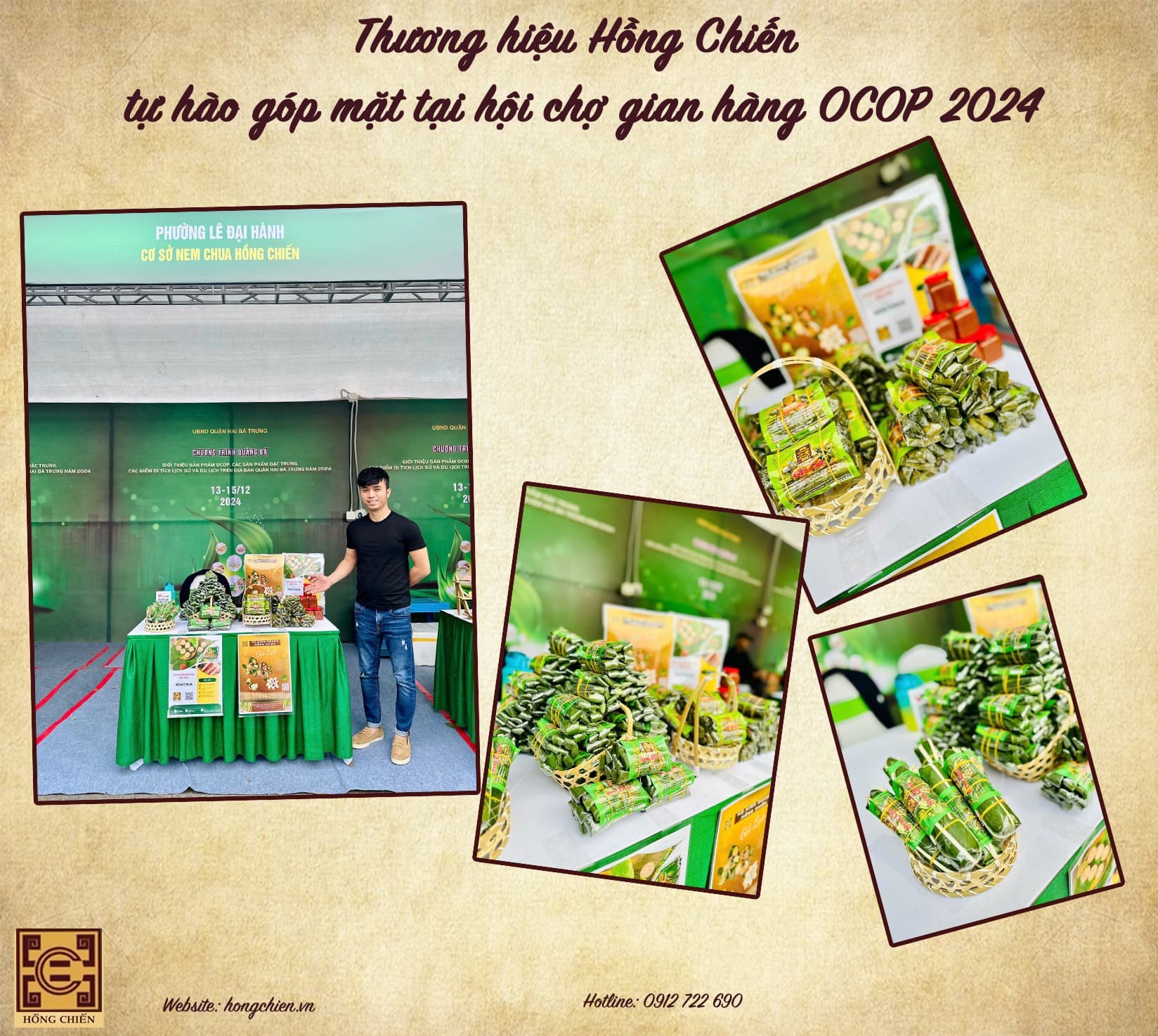 Thương hiệu Hồng Chiến tự hào góp mặt tại hội chợ gian hàng OCOP 2024